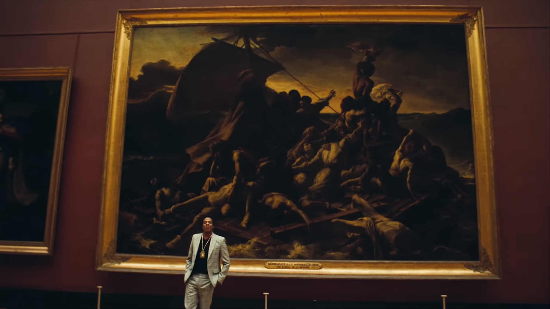 The Raft of the Medusa by Théodore Géricault in JAY-Z and Beyonce's APES**T Music Video