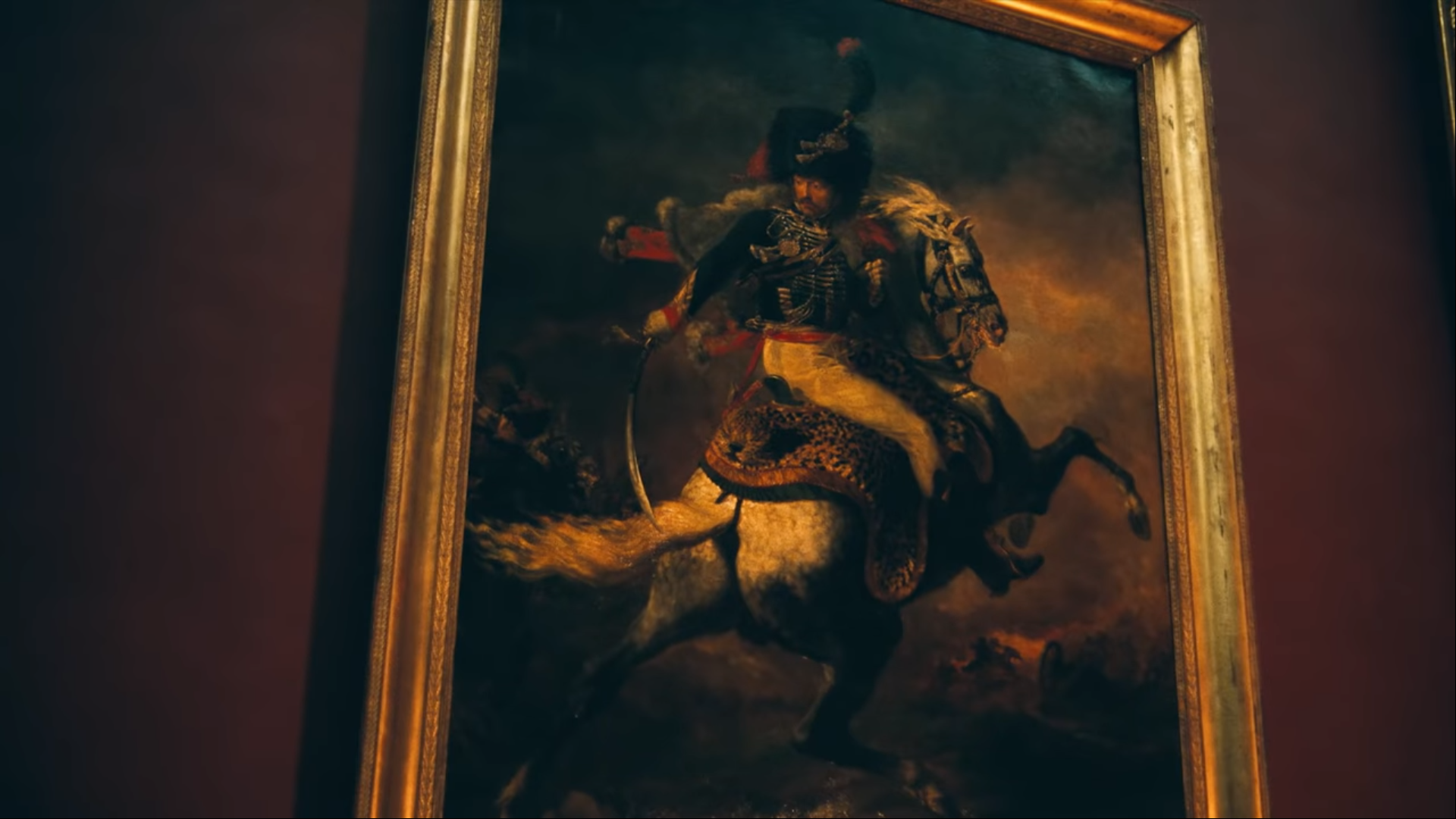 Officer of the Chasseurs Commanding a Charge by Théodore Géricault in JAY-Z and Beyonce's APES**T Music Video