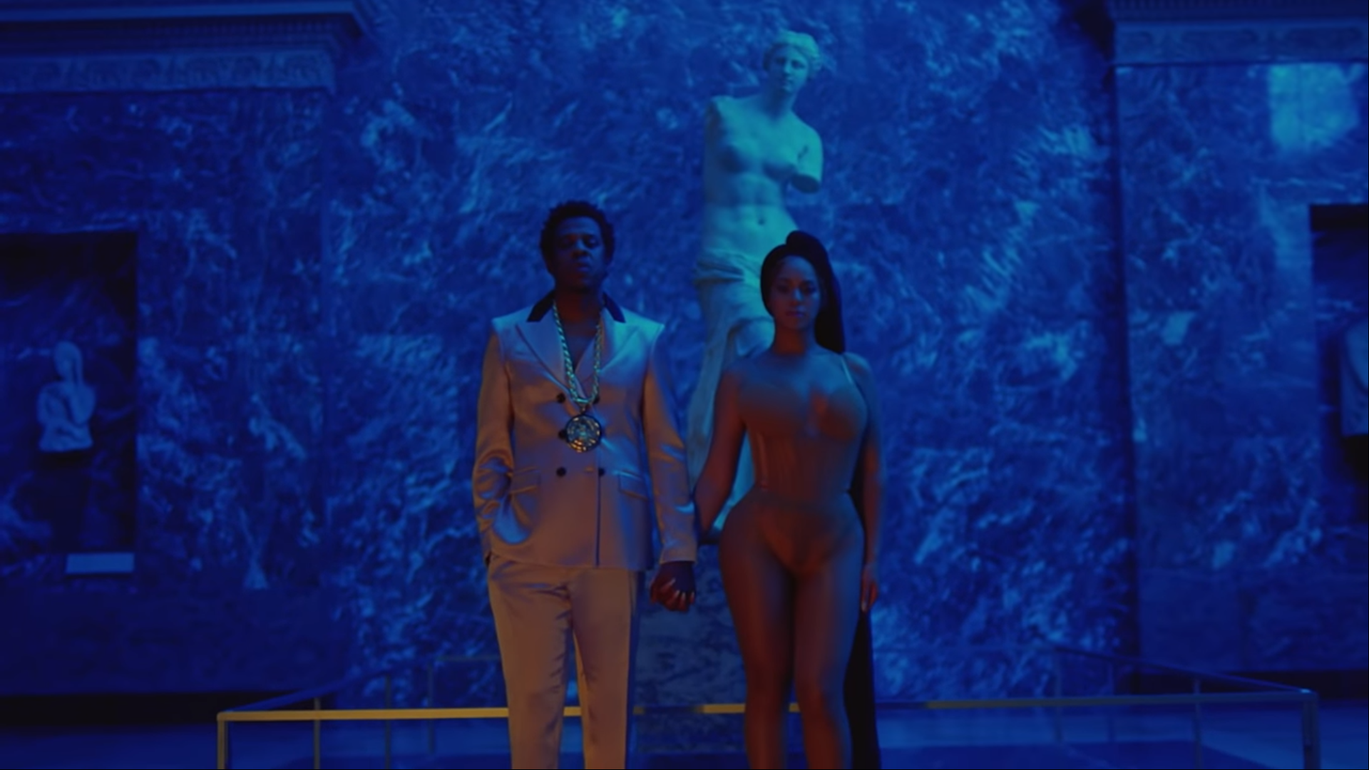 Venus de Milo by Alexandros of Antioch in JAY-Z and Beyonce's APES**T Music Video