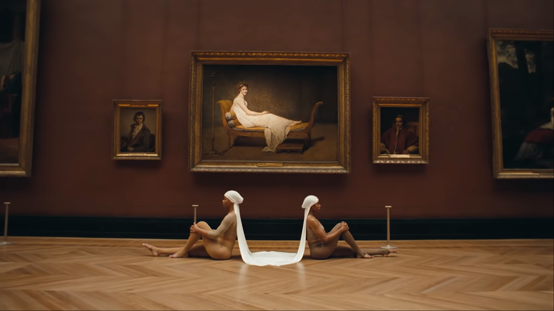 Portrait of Madame Récamier by Jacques-Louis David in JAY-Z and Beyonce's APES**T Music Video