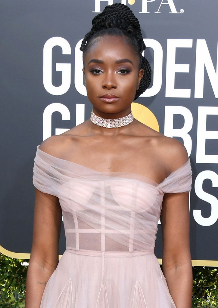 Kiki Layne - Jewelry Moments at the Golden Globes 2019
