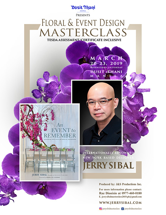 New York Based Designer Jerry Sibal To Hold A Floral Design Masterclass In Manila | MEGA