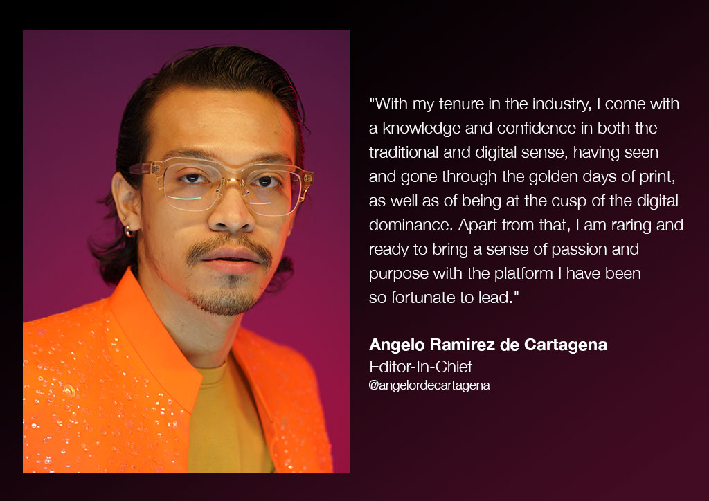 Angelo Ramirez de Cartegena - Nylon Manila Team, Editor-in-Chief