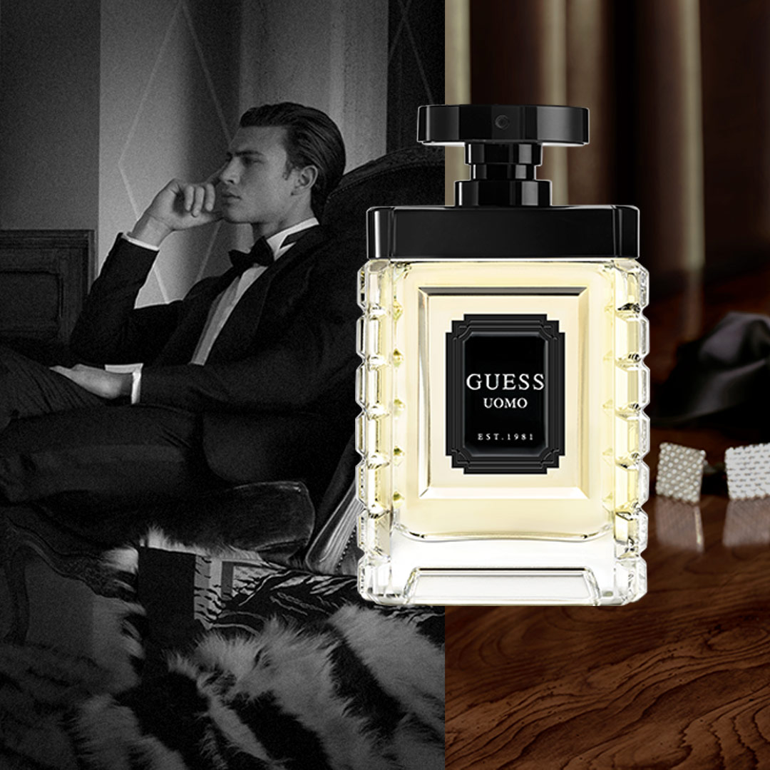 The GUESS UOMO Fragrance for Men is Confidence Captured in a Scent
