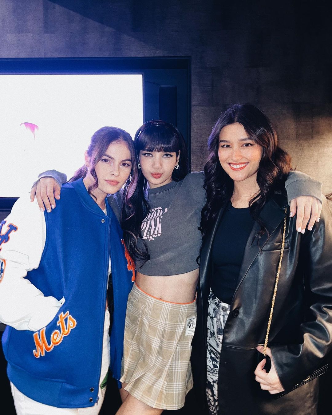 Liza Soberano with BLACKPICK Lisa and Destiny Rogers