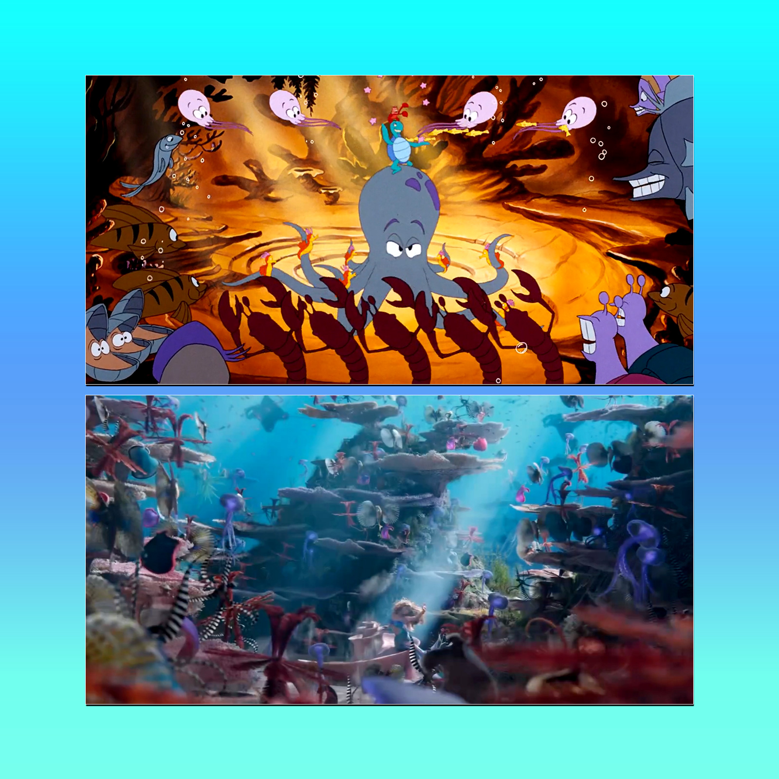 The Little Mermaid 1997 and 2023